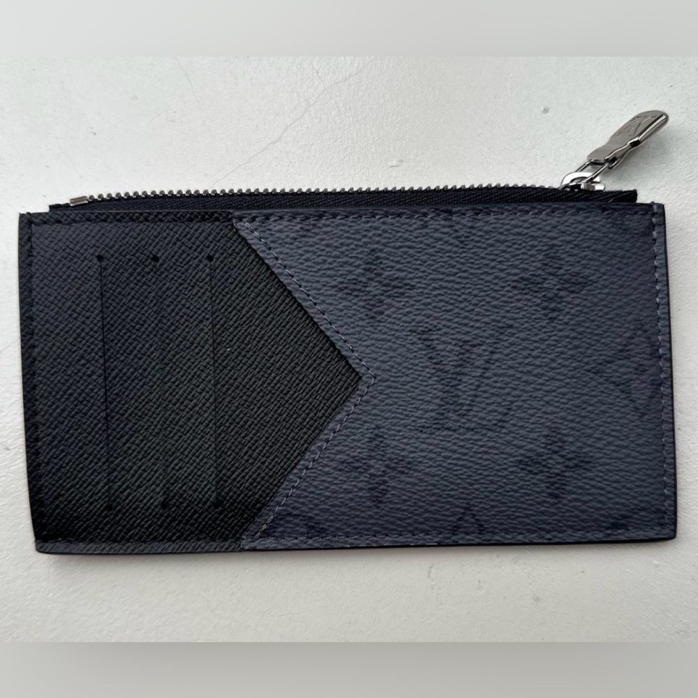 Louis Vuitton Black reverse Monogram Zip Card Holder